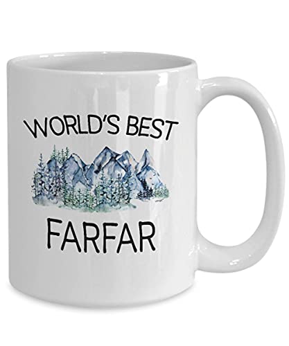 מתנות של Farfar, Farfar Mug, ספל קפה הרים, מתנה ליום האב של סבא מהנכדה נכד פארפר כוס קפה קמפינג בהתאמה