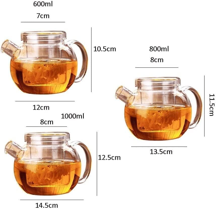 קומקום קומקום בועת קומקום פילטר עמיד בפני חום ביתי עם קיבולת גדולה קומקום סט תה כוס תה קומקום כוס