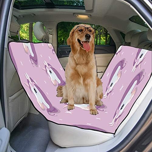 כיסוי מושב כלב מותאם אישית פנטזיה עיצוב סגנון יד נמשך הדפסת רכב מושב מכסה לכלבים עמיד למים החלקה עמיד