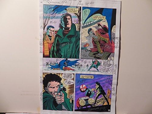 בלשי קומיקס 653 באטמן הפקה אמנות חתומה א. רוי עם עמ ' 20