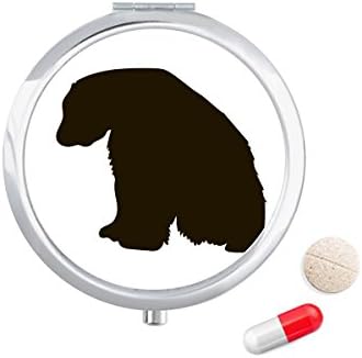 שחור קוטב דוב בעלי החיים תיאור גלולת מקרה כיס רפואת אחסון תיבת מיכל מתקן