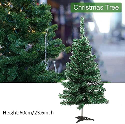 עיצוב פסטיבל 60 סמ עץ חג המולד מלאכותי של עץ ירוק