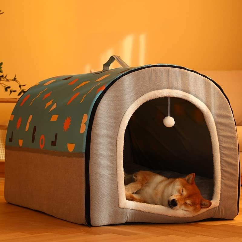 CXDTBH בית מחמד מיטת כלב בית מתקפל חורף חורף כרית מלונה חמדות חמדות למיטות שינה חתולים בית חצלת בית שמיכה