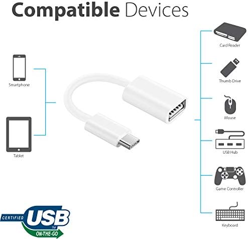 מתאם OTG USB-C 3.0 תואם ל- LG 16T90P-K.AAE7U1 שלך לפונקציות מהירות, מאומתות, מרובות שימוש כמו