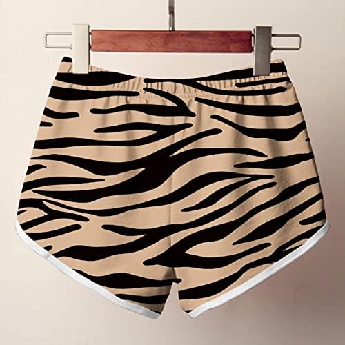מכנסי מכנסיים קצרים של ג'נסנגו לנשים לנשים מכנסי חוף יוגה מודפסים מזדמנים של נשים