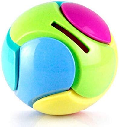 יצירתי פיגי בנק פיגי בנק פלסטיק הרכבה פאזל צבעוני עגול כדור עיצוב 3 ד פאזל רוחני חינוך צעצועים לילדים