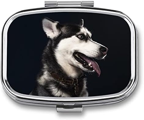 גלולת תיבת בעלי החיים האסקי כלב כיכר בצורת רפואת לוח מקרה נייד הפילבוקס ויטמין מיכל ארגונית גלולות