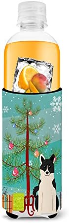 אוצרות קרוליין BB4154MUK עץ חג מולד שמח רוסו-אירופי לייקה שפיץ אולטרה חיבוק לפחיות רזות, יכול שרוול קריר