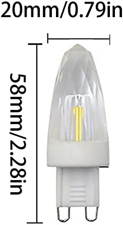 ז9 3 וואט נורת לד קלח אור קריסטל 25 וואט נורת הלוגן שווה ערך ז9 בסיס דו-פין קרמיקה נברשות בסיס אור זכוכית