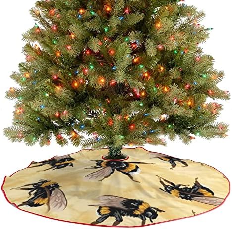 דבורי דבש חצאית עץ חג המולד רכה עץ חג המולד מחצלת מחצלת חג מולד לבית מסיבת חג 30 x30