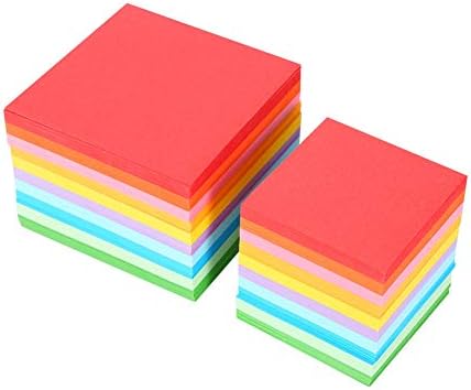 נייר אוריגמי נייר אוריגמי נייר לילדים נייר 1 חבילה 520 מחשבים נייר מתקפל צבעוני כפול דו צדדי אוריגמי