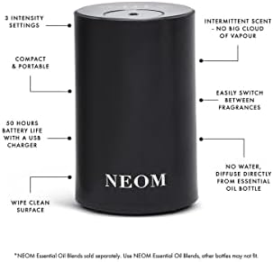 Neom-Noom-Wellbeing Pod Mini Difle Diffuser Black & Real Lucation Lainer Bilend Blend 10 ml…