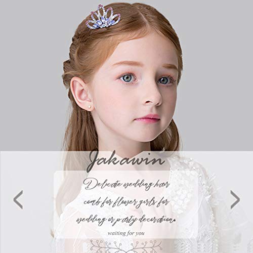 ג ' קאווין חתונה שיער מסרק כלה נזר קומבס פרח ילדה כיסוי ראש כתר יום הולדת מתנה עבור בנות
