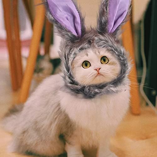 אנלקור חתול חתול כובע קטיפה חמה גור ראש כיסוי ראש ארנב חמוד אוזניים מחמד חיית מחמד תחפושת פסחא