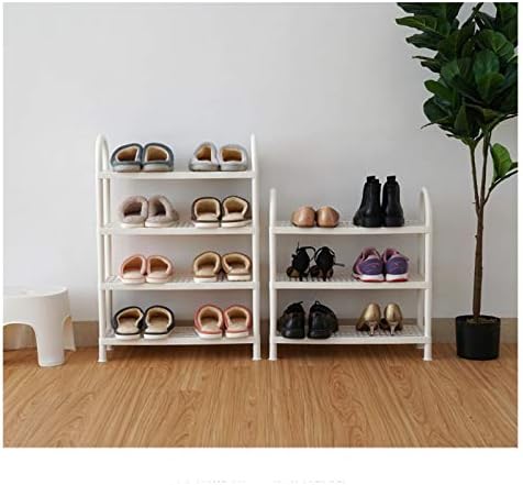 מתלה נעליים OMIDM PP מתלה נעליים שטח חיסכון ומתלה רב תכליתי לסלון חדר שינה מטבח אחסון לבן מעמד מדף