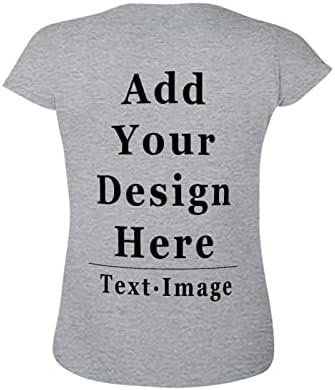 חולצות מותאמות אישית דו צדדיות לנשים הוסף את לוגו הטקסט שלך