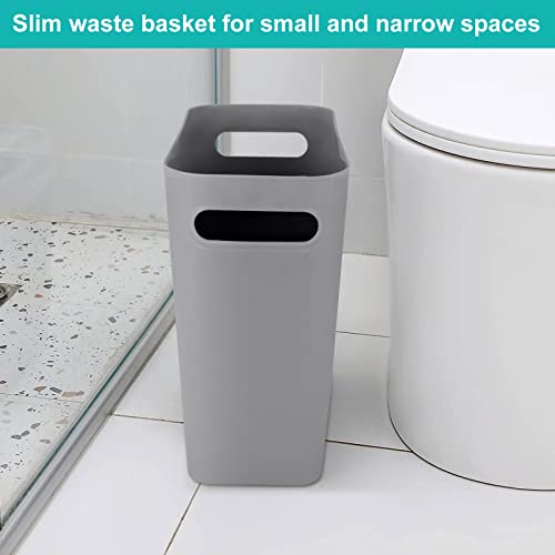 Yayods 6 חבילות זבל קטן יכול פסולת רזה לסל פסולת לחדר אמבטיה עם ידיות, 1.5 ליטר/5.7 ליטר פח אשפה