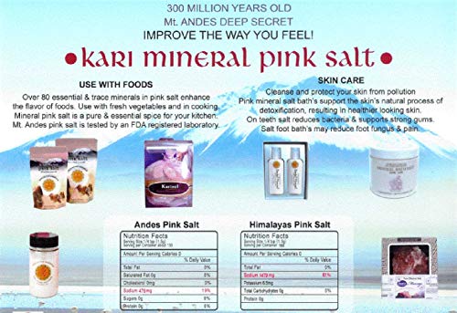 הר. אנדים קארי ורוד מינרלים אמבט אבקת מלח-1 ליברות, עמוק סוד מזוקק, טהור טבעי מלח מעל 3