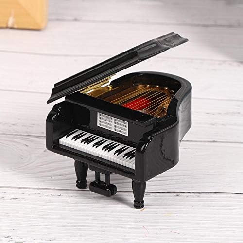 פסנתר מיניאטורי, מיני פסנתר פסנתר פסנתר מודל דגם איסוף תחביב מתנה לקישוטים לבית 2.8 x 3.1 x 2.2in