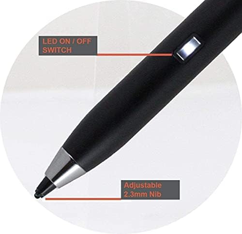 Broonel Black Point Point Digital Active Stylus Pen - תואם ל- Lenovo Thinkpad T15G Gen 2 Workstation Mobile