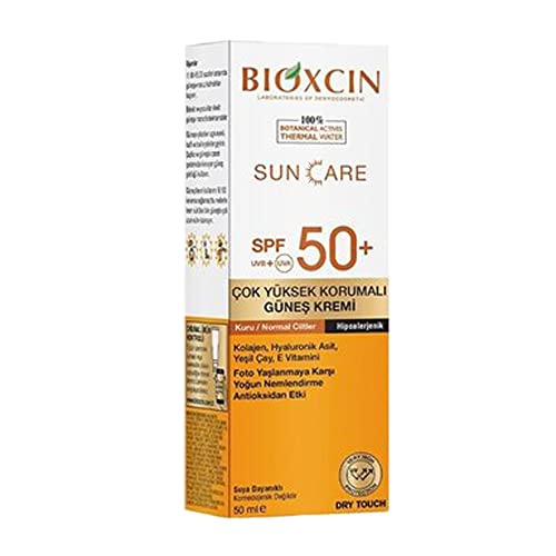 ביוקסין ביוקסין להגנה גבוהה מאוד עור יבש אינטנסיבי לחות אנטי אייג ' ינג קרם שמש טיפול שמש 50 מיליליטר