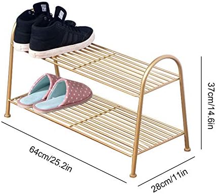 N / A מתלה נעלי מתכת ביתיות, יציב ועמיד, חוסך מקום, מתאים לאחסון נעליים בחדר השינה ובכניסה לארון