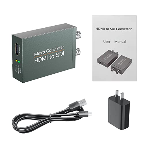 ממיר HDMI לממיר SDI, HDMI לממיר SDI, HDMI בשתי יציאות SDI Out Converter, Audio Alvedder תומך ב- HDMI