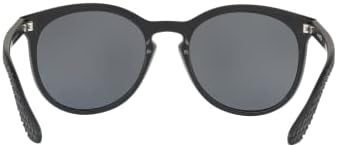 משקפי שמש של ארנט גבר מסגרת שחורה, עדשות אפורות קוטביות, 55 ממ
