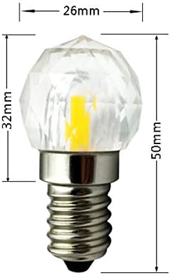 2 וואט 12 גלוב קריסטל מנורת נורות לד אור יום לבן 6000 קראט ניתן לעמעום 200 ליטר 20 וואט שווה