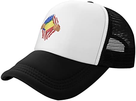 לבולופה ארהב והרפובליקה של קונגו דגלים את כובע הבייסבול לילדים, יש פונקציה נושמת טובה, נוחות