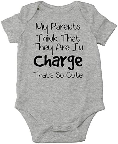 CBTWEAR ההורים שלי חושבים שהם אחראים - מצחיקים בקרוב להיות מתנה של אמא ואבא - תינוק חמוד מקשה אחת לתינוק בגד