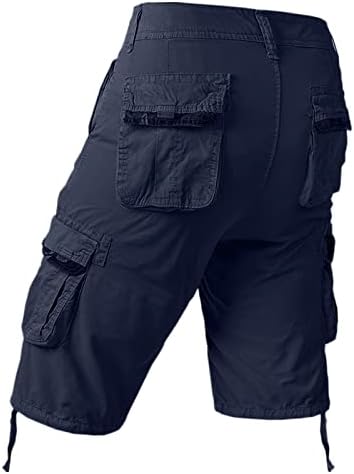מכנסי מטען Miashui Men מכנסיים גדולים וגבוהים סרבלים דקים רופפים פלוס מכנסיים קצרים בגודל מכנסיים מרובי