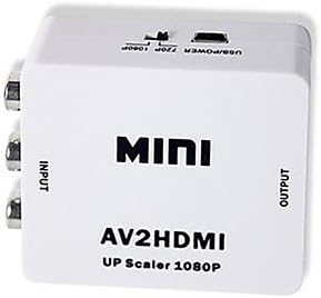 MINI RCA AV/CVBs Composite לממיר מתאם HDMI V1.4 עבור PC PS3 VCR DVD PAL NTSC