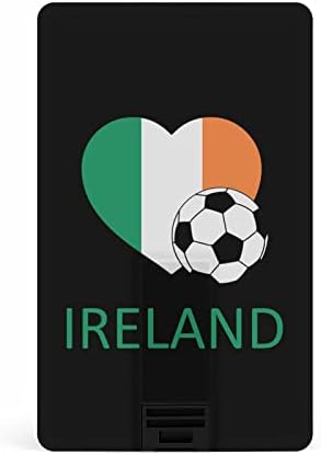 אהב כרטיס אשראי בכדורגל של אירלנד USB פלאש מזיכרון מותאם אישית מקל אחסון מפתח כונן 64 גרם