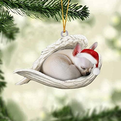 2022 חדש מלאך מלאך כלב חג המולד כיף תליון תליון מצויר עץ חג המולד תליון קישוט לחג המולד תליון