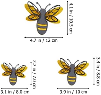 12 יחידות 3 יחידות דבורת מדבקות חיות מצוירות קיר מדבקות קיר אמנות דקור דבש דבורת נצמד קיר מדבקות