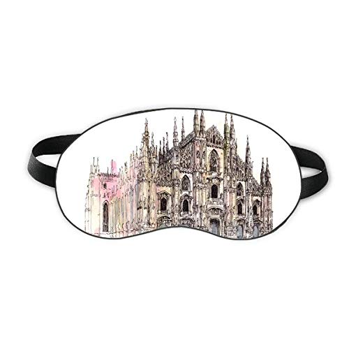 קתדרלת מילאנו במילאנו איטליה מגן עיניים שינה עין רך לילה כיסוי גוון עיניים