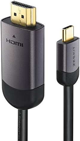 USB C ל- HDMI כבל 24K מחברים מצופים זהב, USB 3.1 ו- Thunderbolt 3 תואם ל- MacBook Pro, iPad Pro, IMAC 4K / 5K
