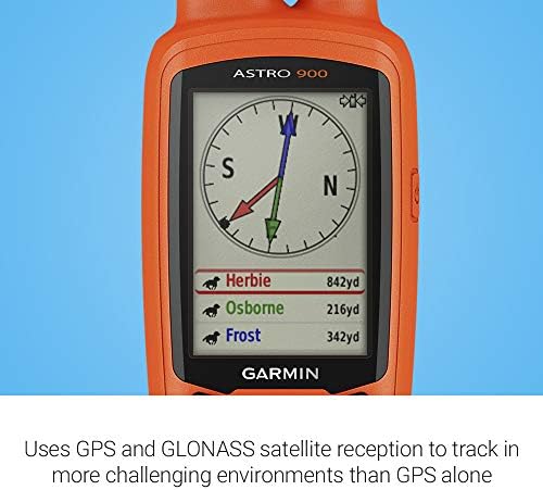 Garmin Astro 900 מעקב אחר צווארון כלבים, GPS מעקב אחר כלבים ספורטיביים עד 20 כלבים, מכשיר כלבים בלבד