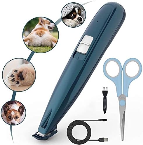 סלקנרייס כלב מכונת גילוח קוצץ נטענת אלחוטי שיער קוצץ סט 20 מיליליטר כחול אחד גודל