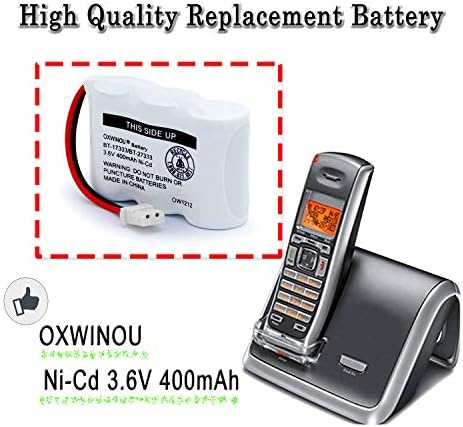 OXWINOU BT-17333 BT-27333 מכשיר טלפון טלפון סוללה נטענת 2/3AA 3.6V NI-CD סוללת טלפון אלחוטי תואמת ל- BT17333