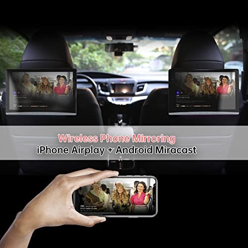 עדכון מקוון 13.3 אינץ 'אנדרואיד 10.0 נגן וידאו של משענת ראש רכב עם צג מסך מגע של WiFi 4K IP