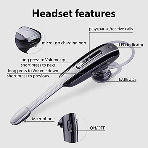 אוזניות Volt+ Tek Styz התואמות ל- Xiaomi Redmi K60 Pro באוזן אלחוטית Bluetooth רעש מבטלת אוזן