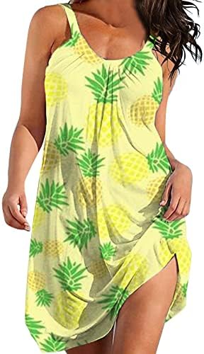 שמלות אלגנטיות לנשים, דפוס הדפסה בתוספת גודל חולצה צוואר החוף לחפות שמלות נשים סקסי קיץ שמלות