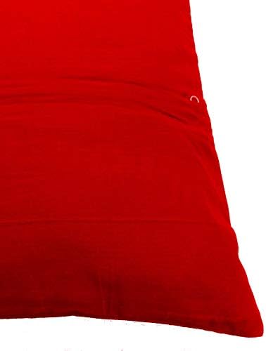 כיסוי כרית כרית כרית אדומה 20x36 אינץ
