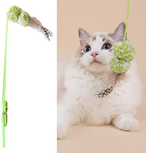 פלורליבי אינטראקטיבי עמיד בפני נשיכת נשיכת נשיכה פיתוס משחק אינטראקטיבי טיזר חתול שרביט ירוק מקסים