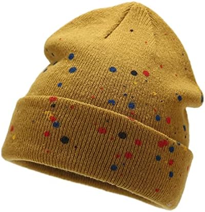 Dfhyar UniSex צבע אחיד צבע אחיד הגנה על אוזן רופפת כובע צמר חם כיפת כובע כובע אמן
