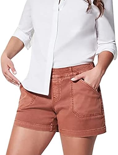 מכנסי טיול קצרים לנשים מזדמנים של מטען קיץ מכנסיים קצרים יבש מהיר עם כיסים -7 קמפינג קמפינג קמפינג גולף גולף