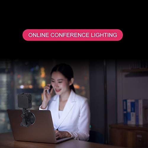ועידת וידאו ערכת תאורה לסטרימינג בשידור חי, LED זום אור Selfie Light למחשב נייד מחשב MacBook Pro Clip Team Clip