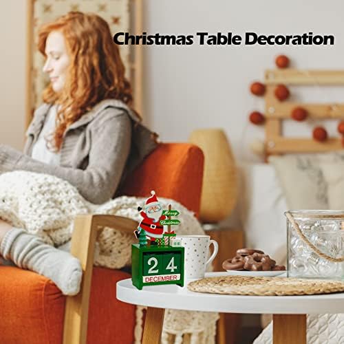 2022 לוח השנה לספירה לאחור של חג המולד, ימים עד שולחן הספירה לאחור של חג המולד קישוט עץ קישוטים לבית מתנות לעיצוב